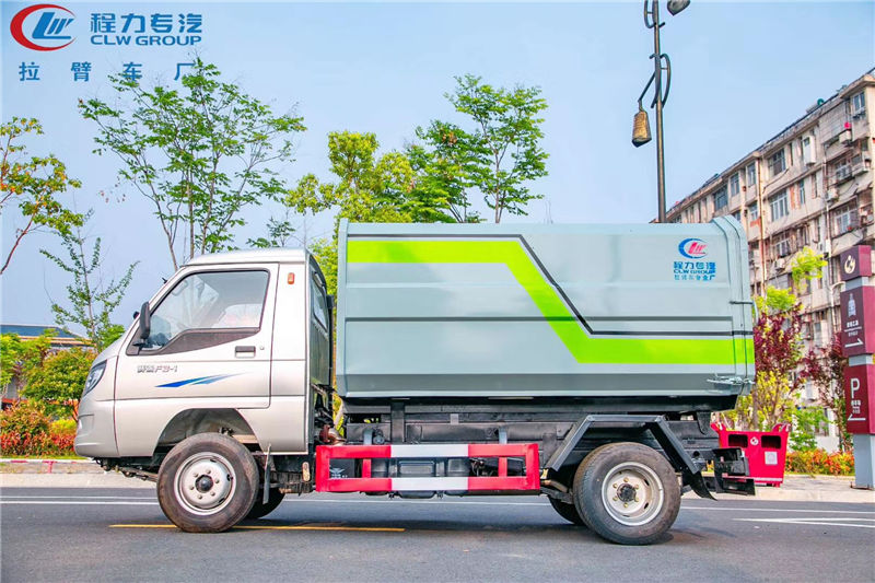 国六唐骏小型4方挂桶垃圾车