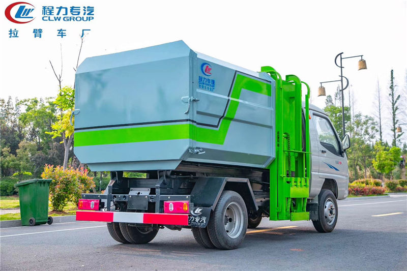 国六唐骏小型4方挂桶垃圾车